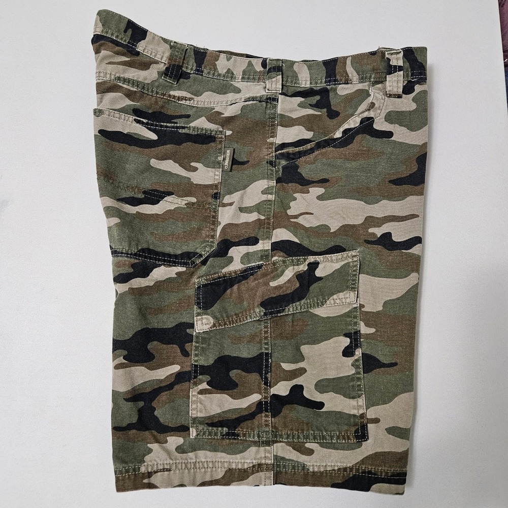 Wolverine Mens 42 Camo Cargo Shorts Heavy Duty Workwear Outdoor Gorpcore Utility - Picture 6 of 8